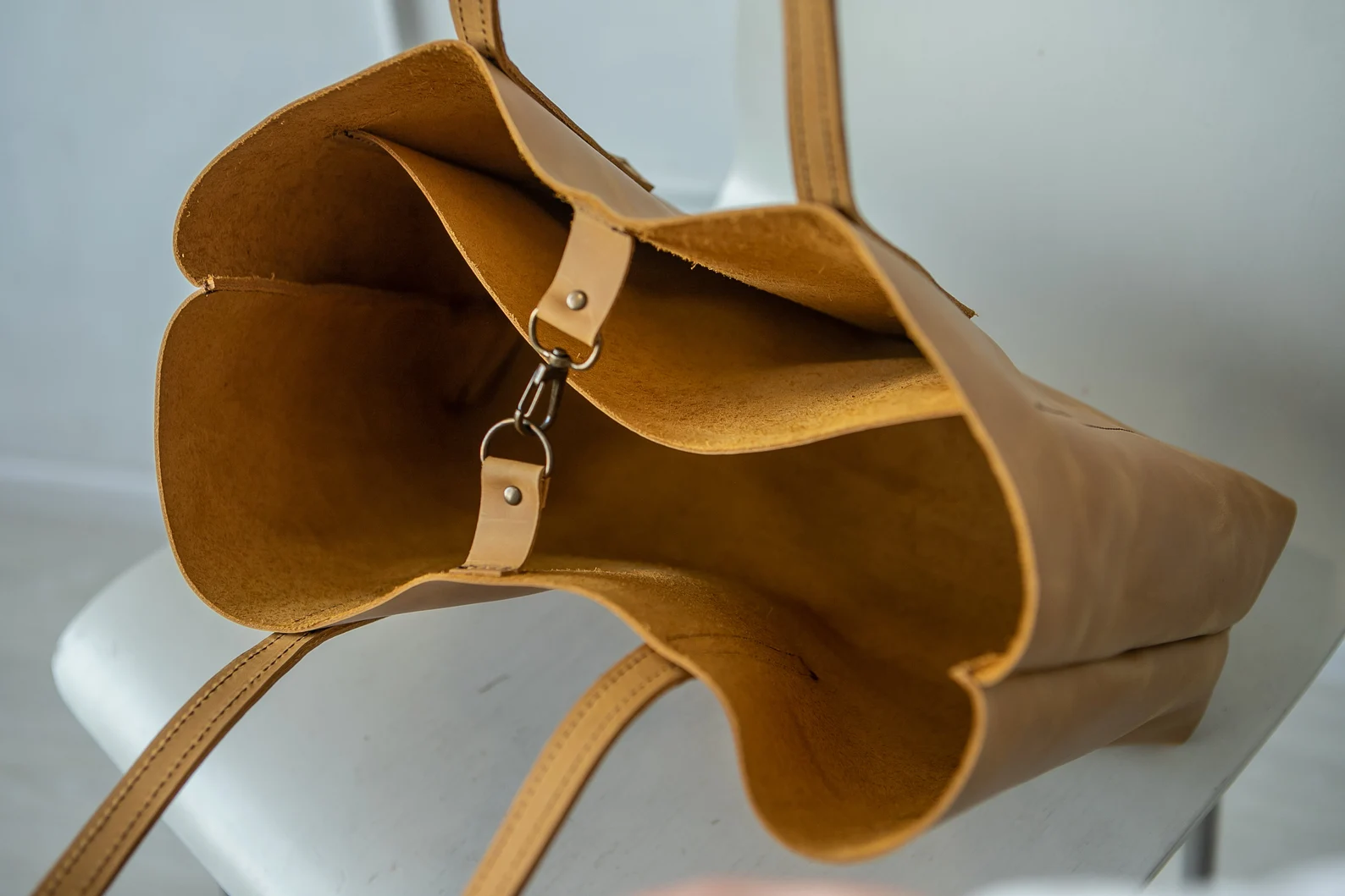 Leather Tote Bag,Women Tote Leather,Laptop Leather tote - Image 2