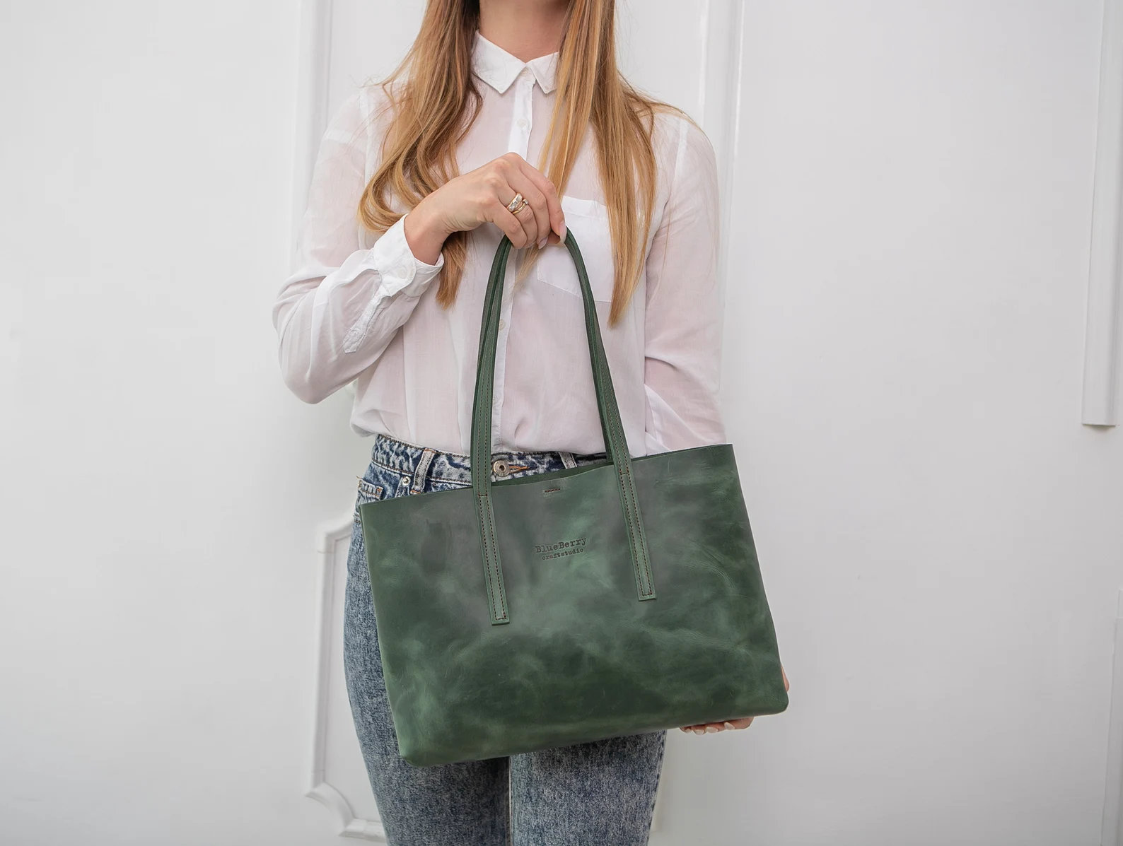 Leather Tote Bag,Women Tote Leather,Laptop Leather tote - Image 6