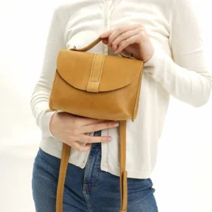 Alternative view of Leather Crossbody Bag Women Shoulder Bag Mini Bag