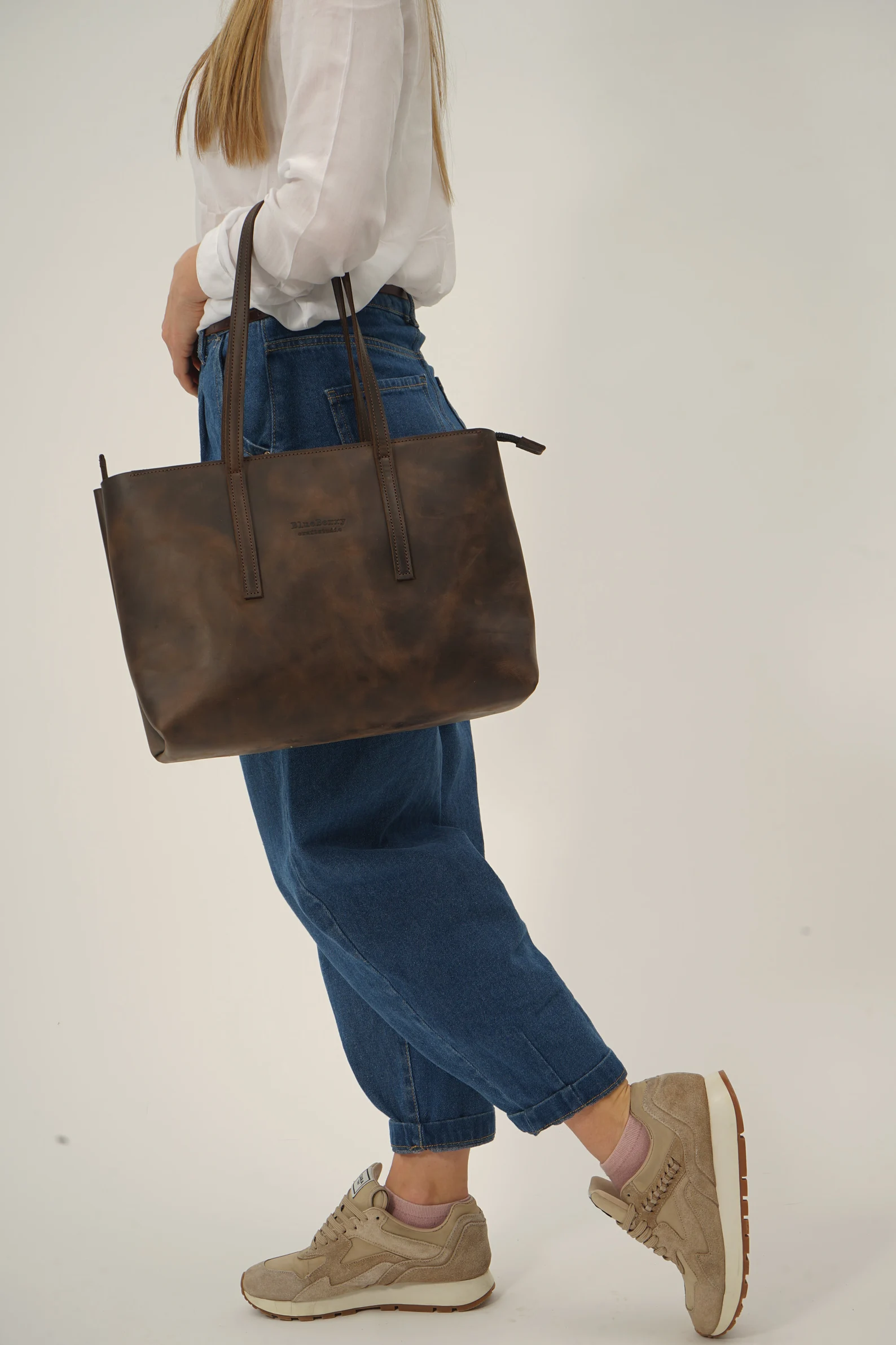 Leather Tote Bag,Women Tote Leather,Laptop Leather tote - Image 8