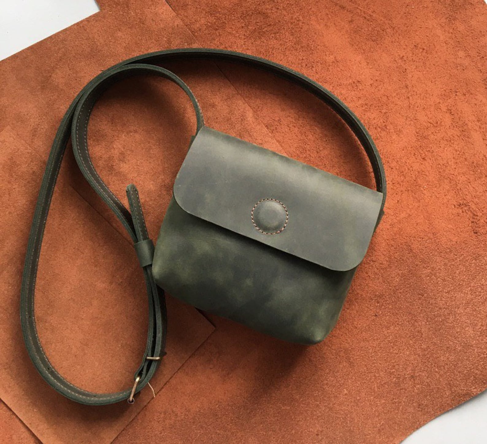 Leather crossbody bag,leather handbag,Women city Bag