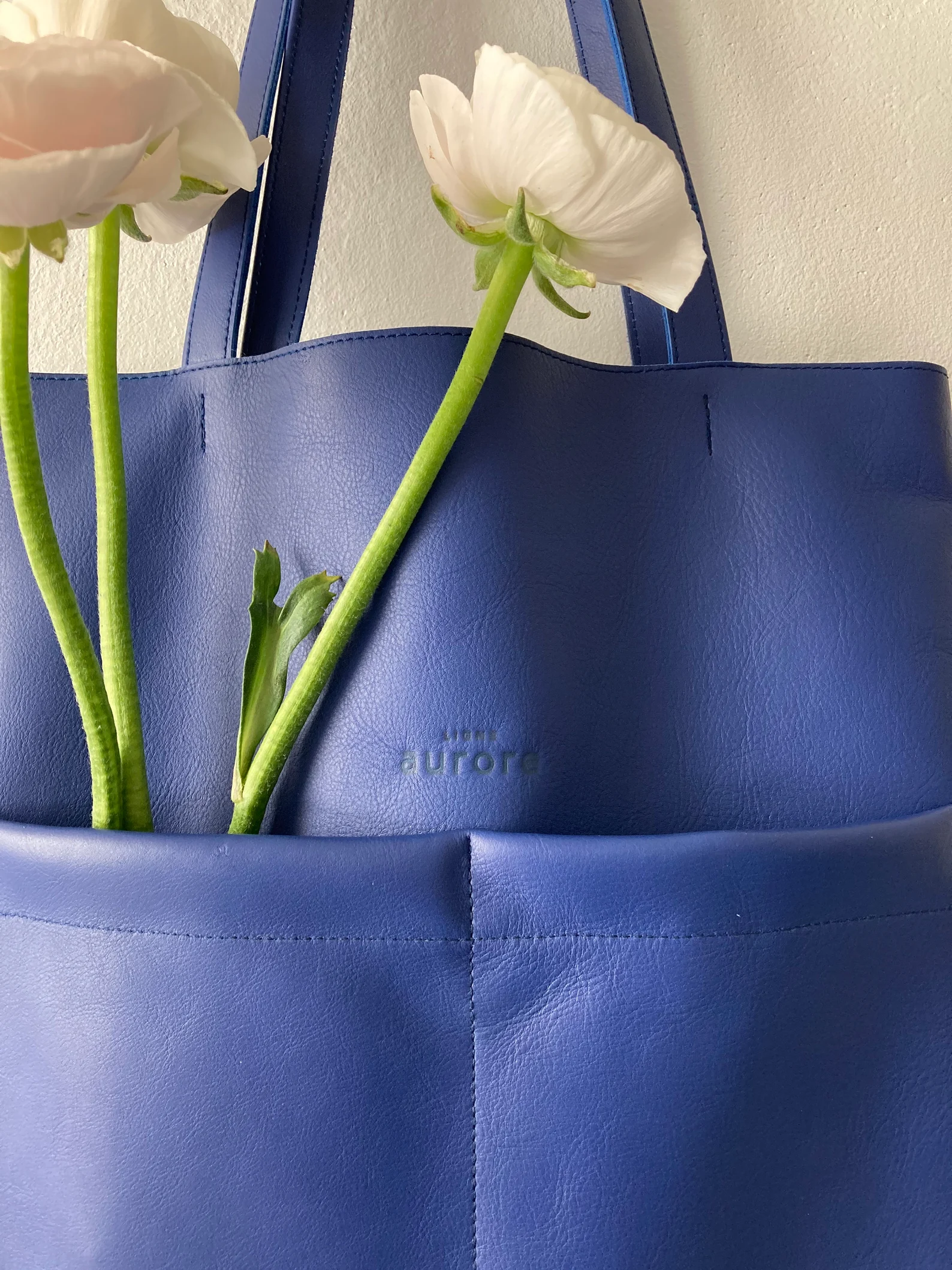 Leather tote bag for women - Image 5