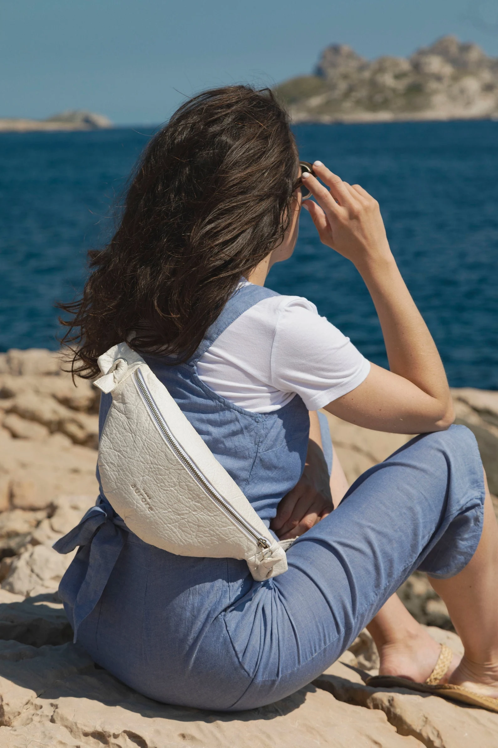 Vegan leather banana bag