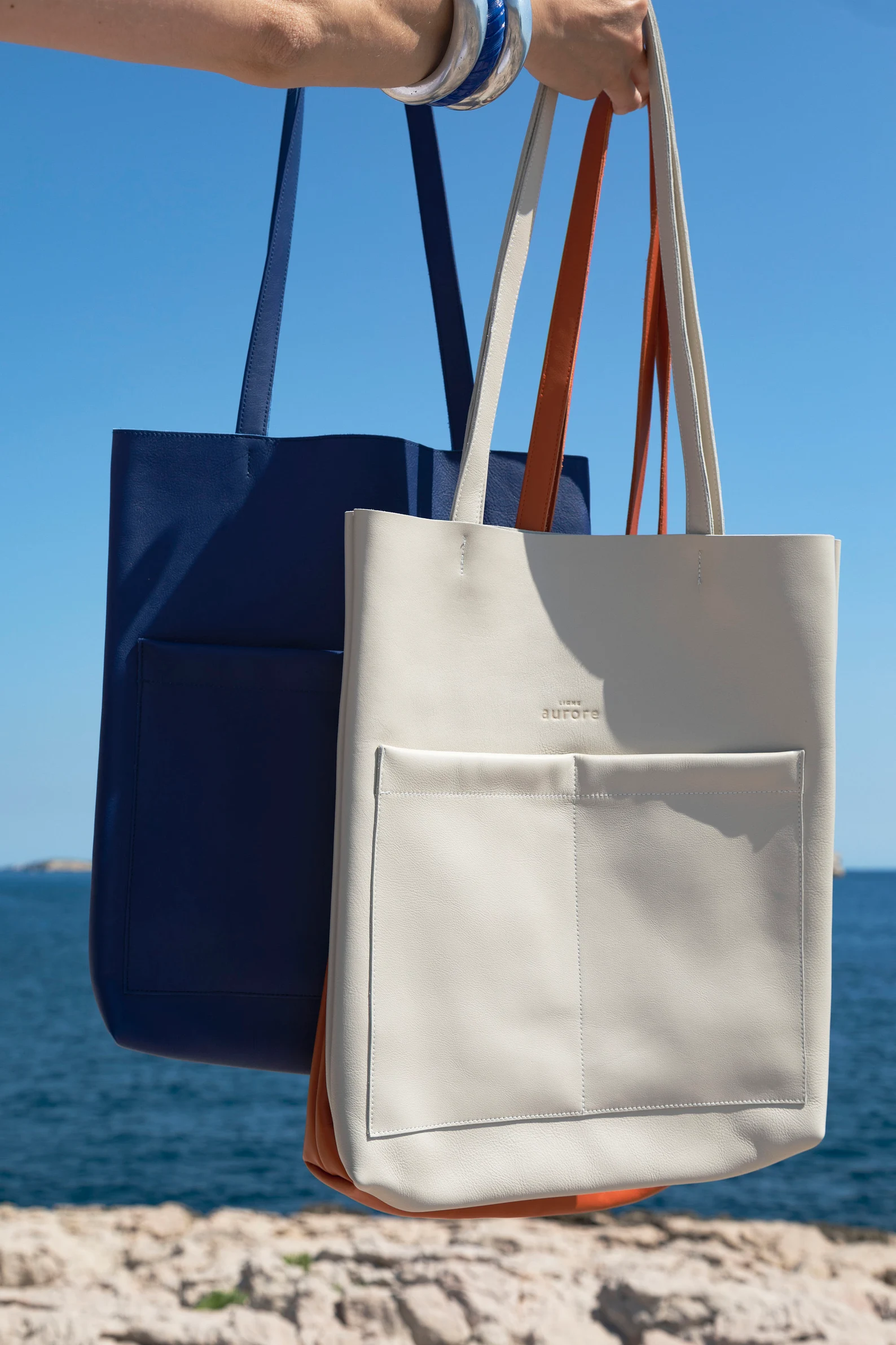 Leather tote bag for women - Image 8