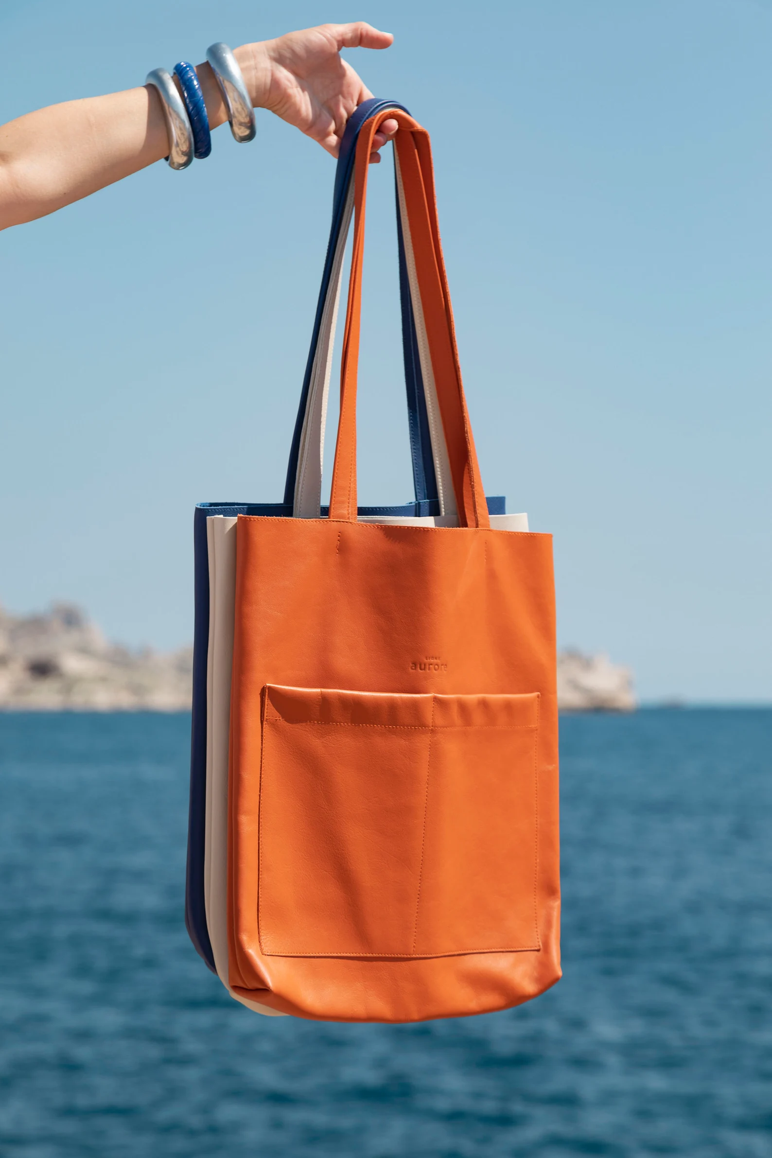 Leather tote bag for women - Image 9