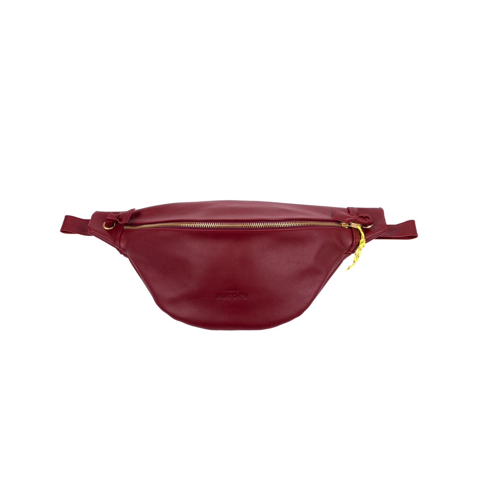 XL banana bag, chest bag, burgundy colored leather - Image 2