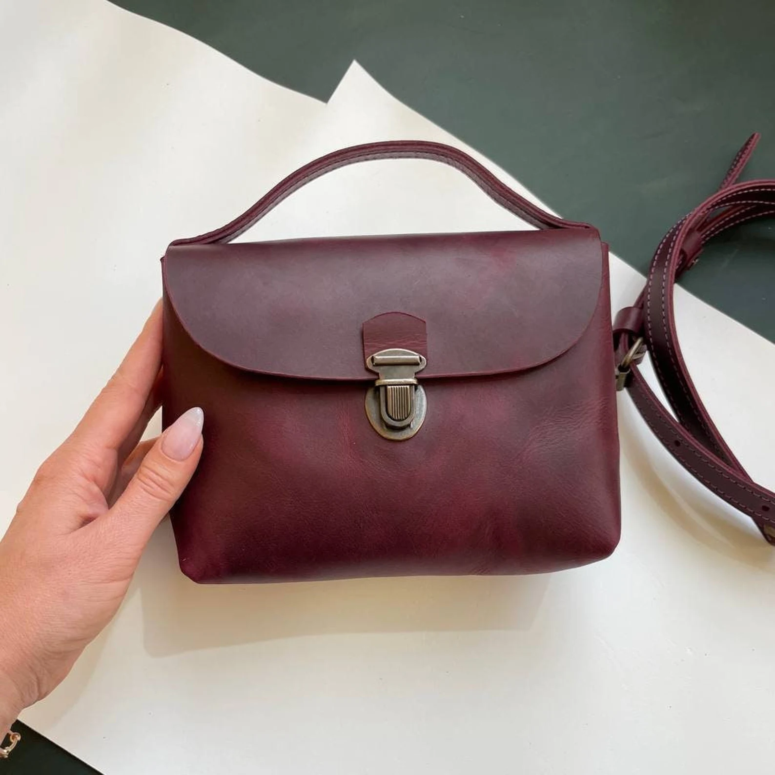 Mini Leather crossbody bag,Women city Bag