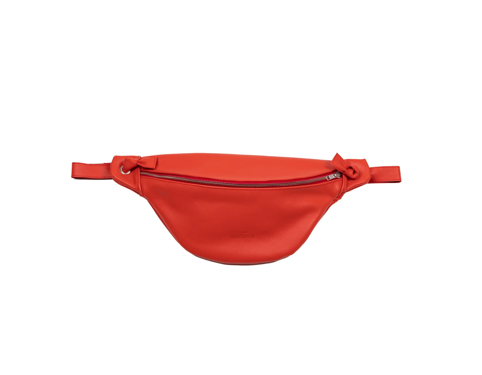 XL banana bag, chest bag, Poppy-coloured cowhide leather - Image 4