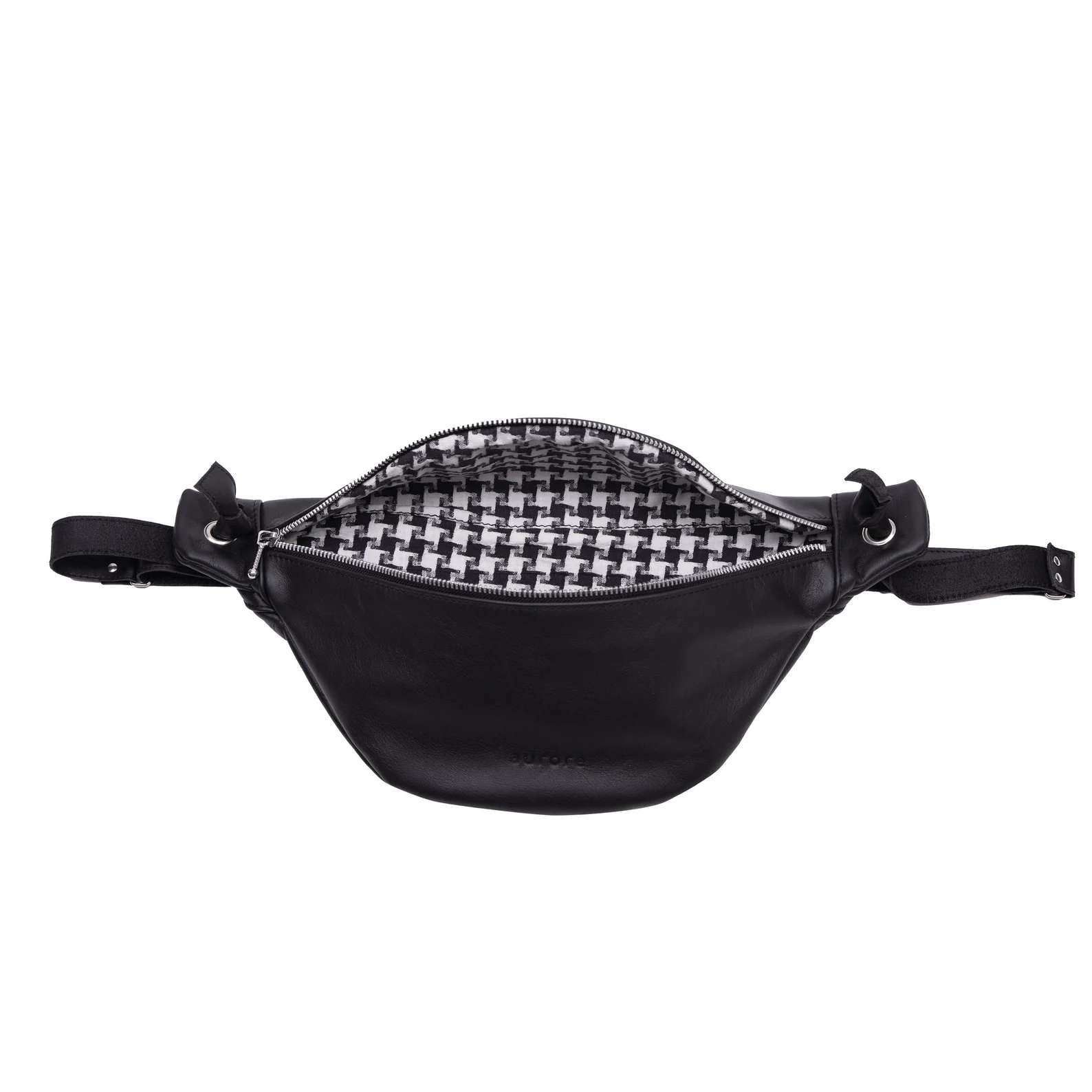 XL fanny pack, chest bag, black leather - Image 2