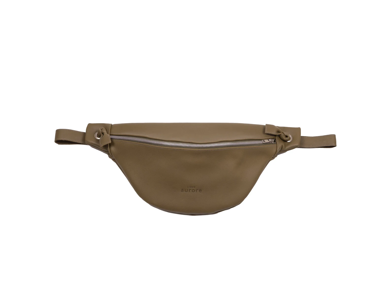 XL fanny pack, chest bag, khaki leather - Image 4