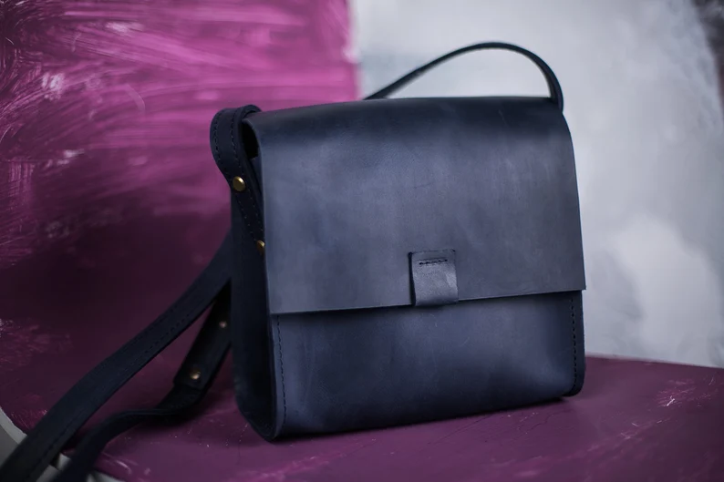 Leather city Bag,Shoulder bag for woman,Leather crossbody bag - Image 3
