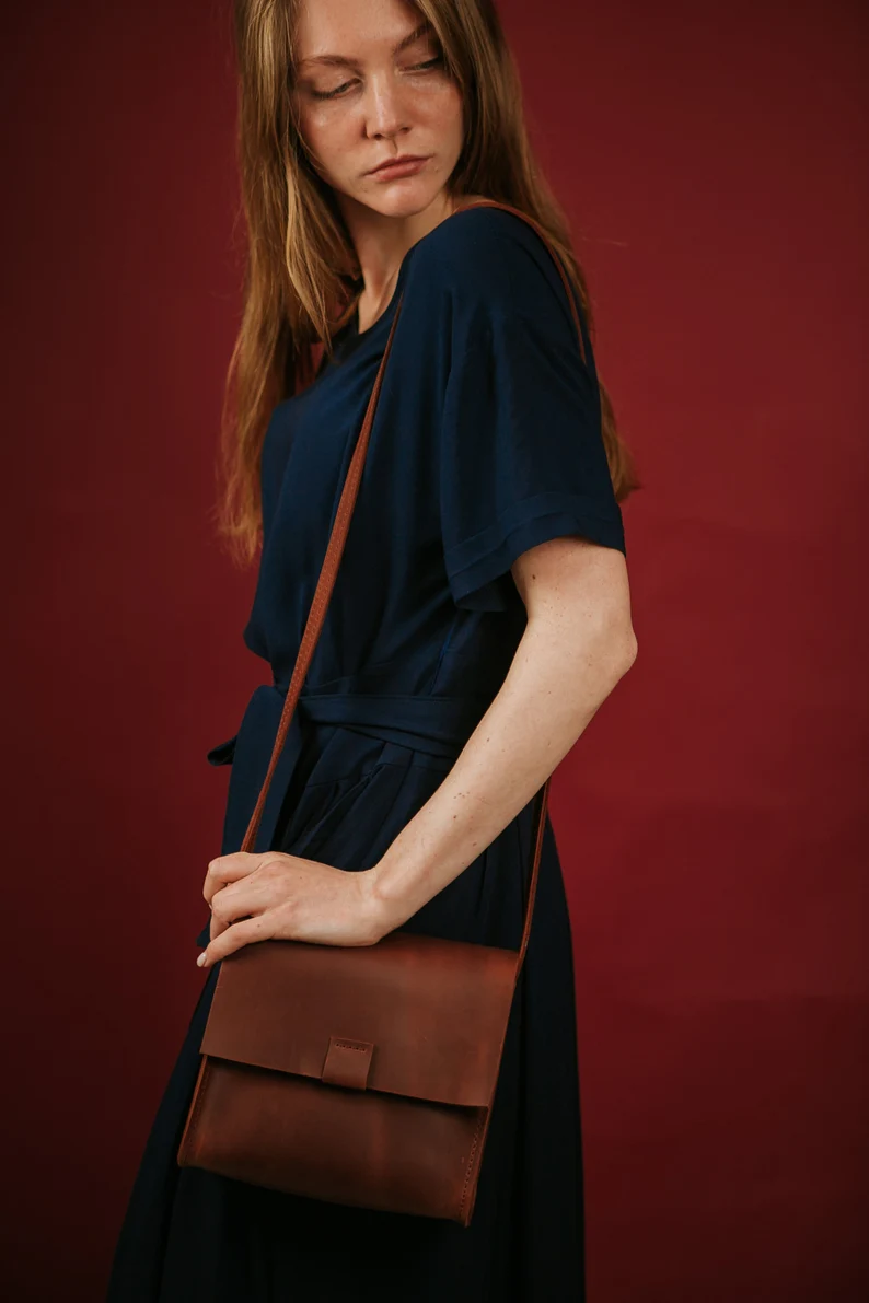 Leather Crossbody Bag Women Shoulder Bag Mini Bag Cross Body - Image 4