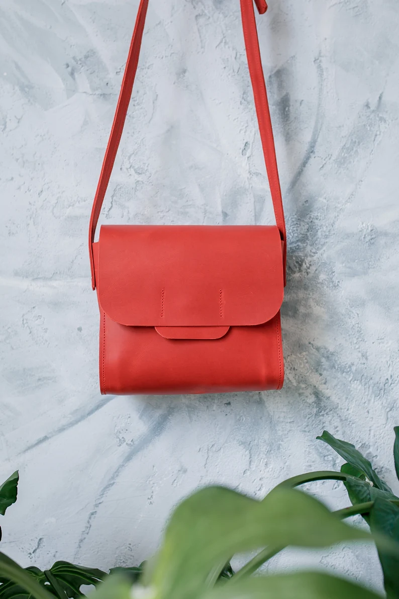 Leather Crossbody Bag Women Shoulder Bag Mini Bag - Image 3