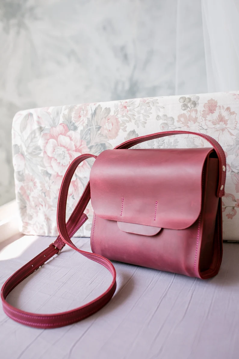 Leather Crossbody Bag Women Shoulder Bag Mini Bag - Image 4