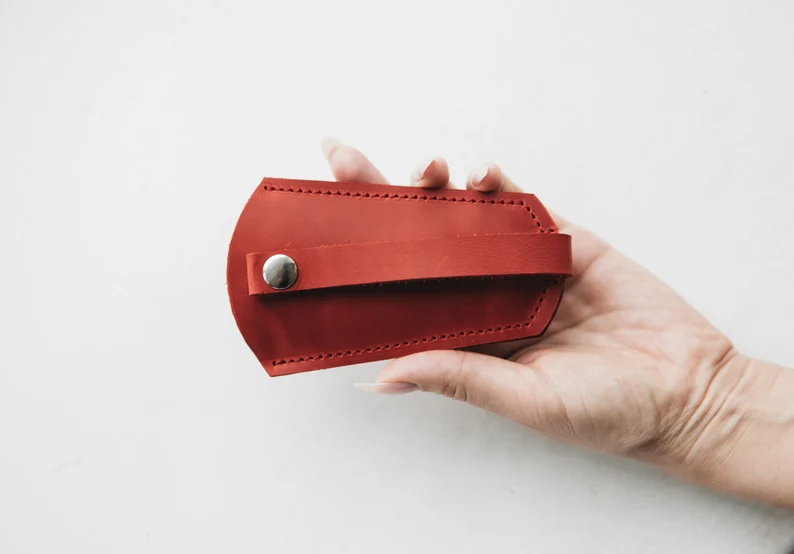 Leather key holder,keychain, key pouch - Image 5