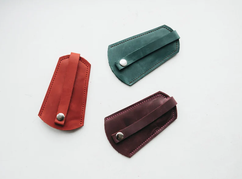 Leather key holder,keychain, key pouch - Image 9