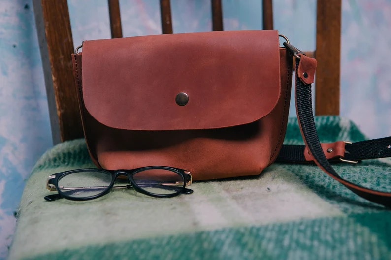 Leather Belt Bag Leather Fanny Pack Crossbody Bag Women Shoulder Bag