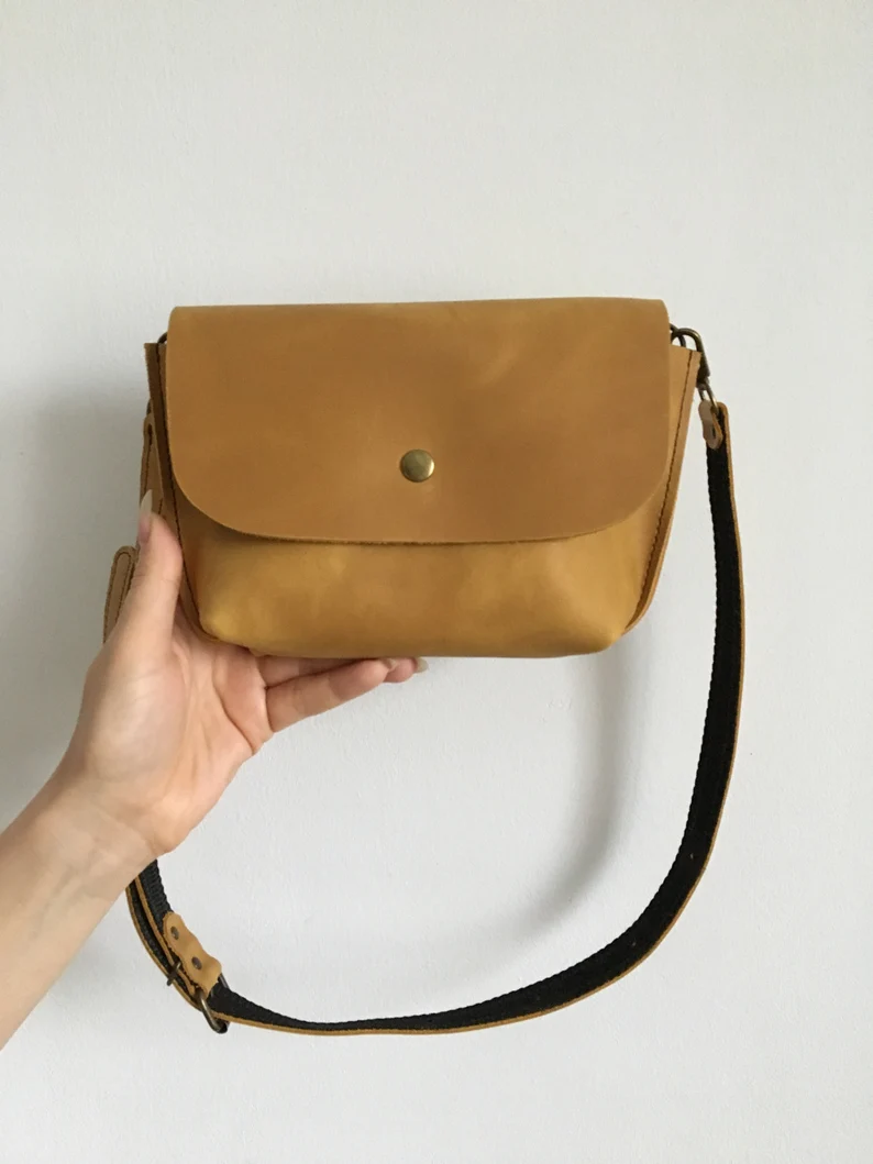 Leather Belt Bag Leather Fanny Pack Crossbody Bag Women Shoulder Bag - Image 10