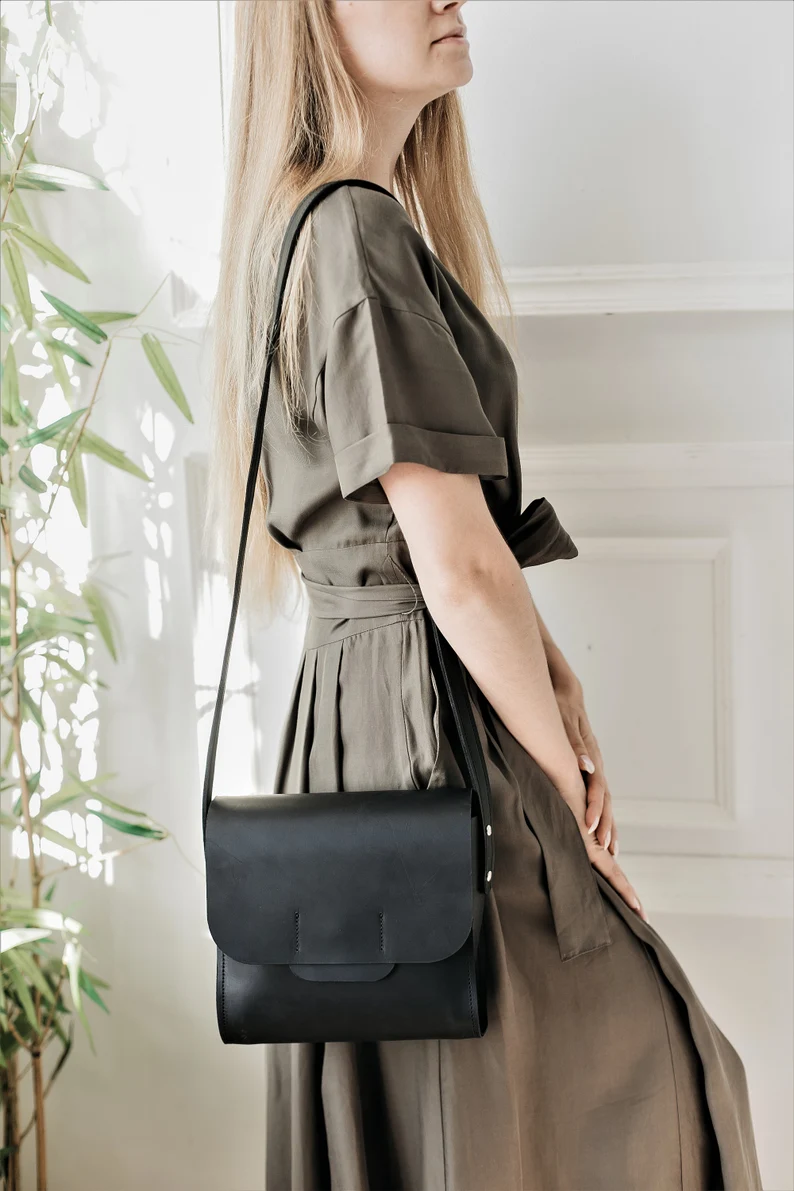 Leather Crossbody Bag Women Shoulder Bag Mini Bag - Image 7