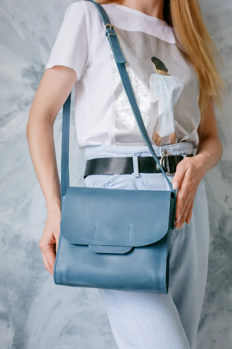 Leather Crossbody Bag Women Shoulder Bag Mini Bag - Image 8