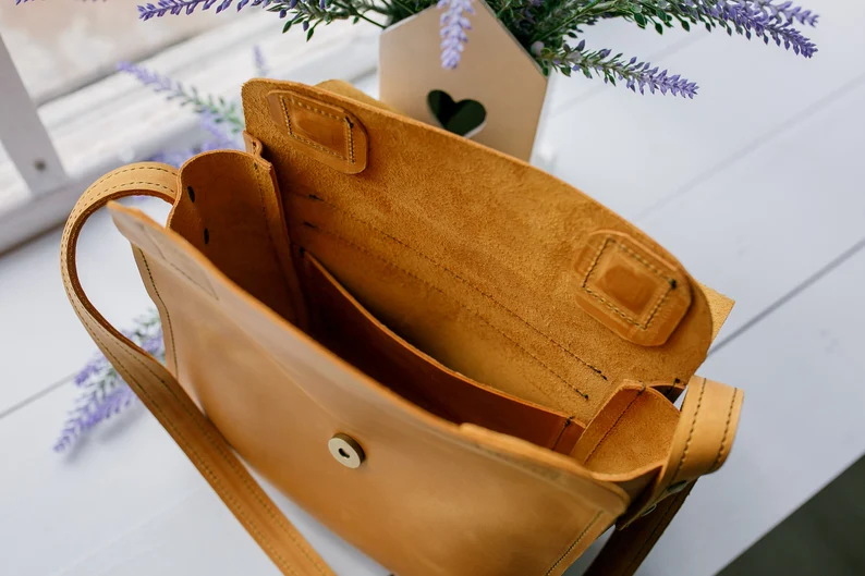 Leather Crossbody Bag Women Shoulder Bag Mini Bag - Image 9