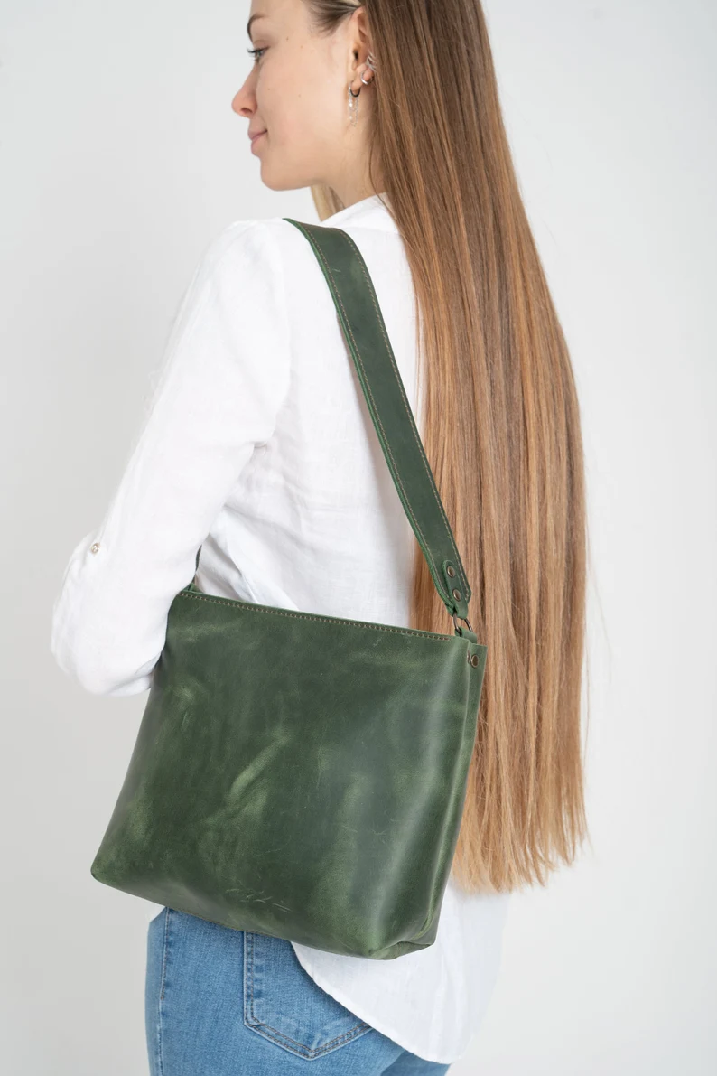 Leather Shoulder Bag Women Crossbody Bag Mini Bag - Image 3