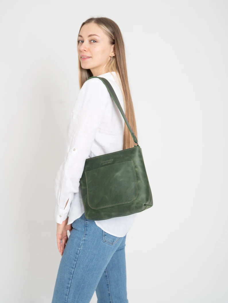 Leather Shoulder Bag Women Crossbody Bag Mini Bag - Image 4
