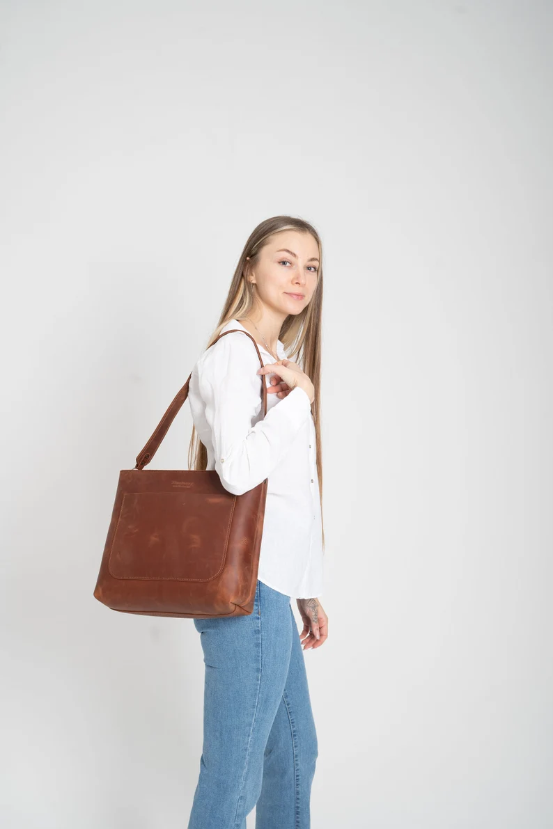 Leather Shoulder Bag Women Crossbody Bag Mini Bag - Image 5